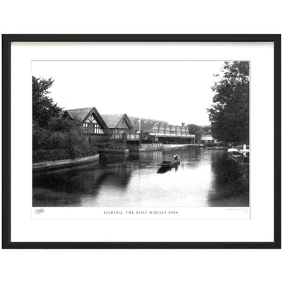 Goring, The Boat Houses 1904 by Francis Frith - Single Picture Frame Print