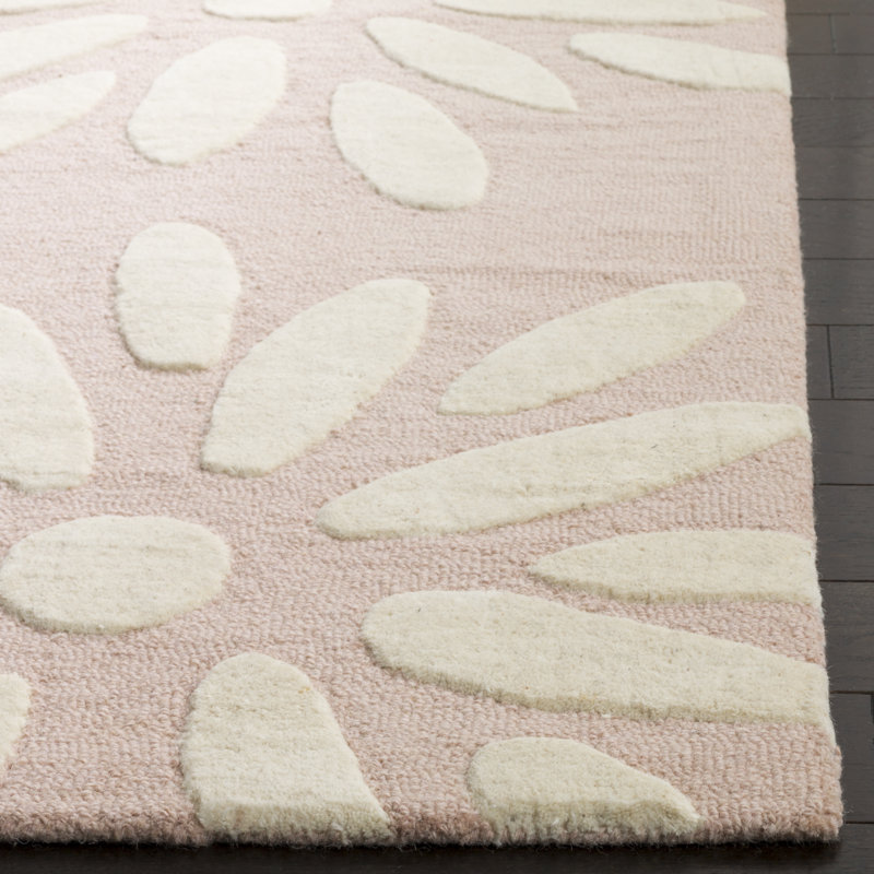 Claro Hand Tufted Wool Rug, Round 5'