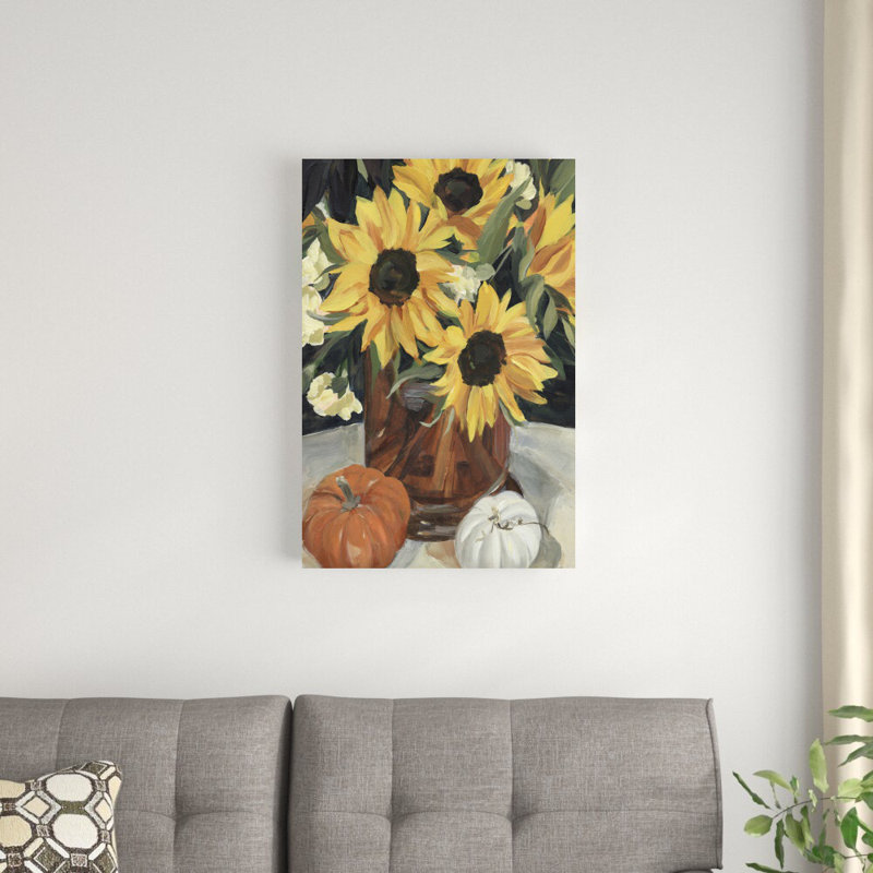 Vase tournesol I, H 30 po x l 20 po