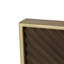 Miroir carré 40 "x 40" à motif plissé avec cadre en fer doré, couleur neutre pour mur de salon -1309223001-1309223833-1309223835