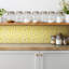 Audriella 30 x 30 cm PVC Tile in Yellow