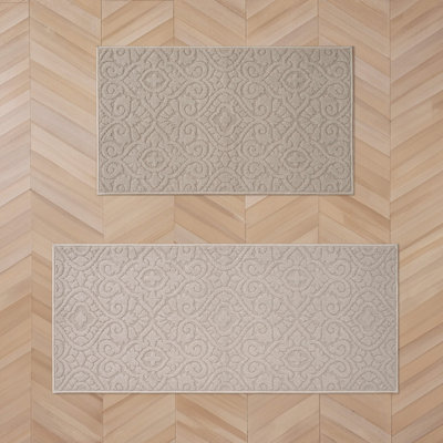 Laura Ashley  Feya Solid  Hi-Low Tufted Rugs