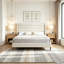 Bed Frame High Headboard Upholstered Platform Bed-1680796023