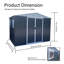 Metal Anti-Corrosion Utility Tool House With Lockable Door-121324720