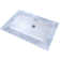 Ceramic Rectangular Undermount Bathroom Sink with Overflow