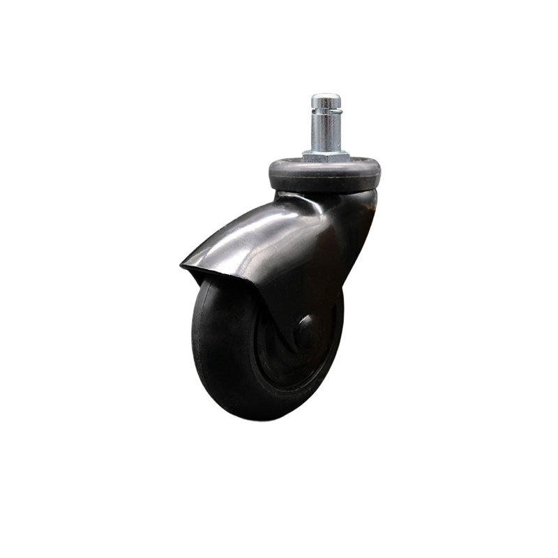 Roulettes à tige Grip Ring, Noir