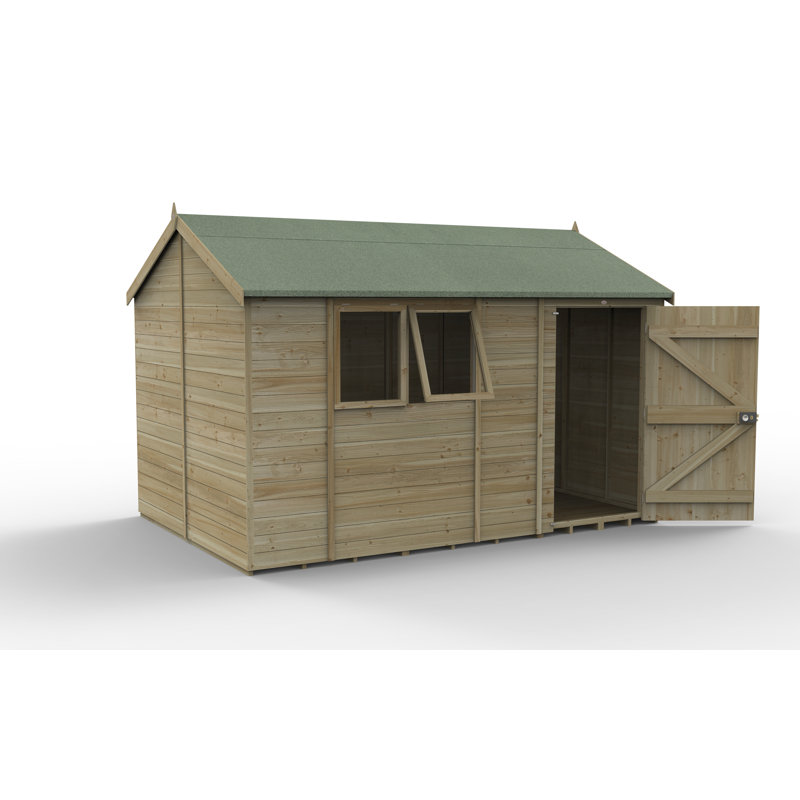 Timberdale 12 x 8 Reverse Apex Shed, Yes