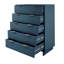 Commode 38 "en bleu minuit Granville (5 tiroirs)-972194680