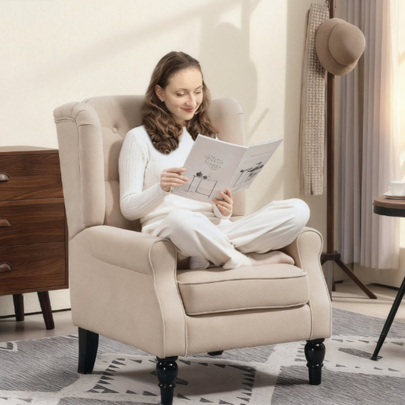 Chaise longue capitonnée