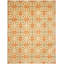 Asian Fusion Hand-Knotted Wool Olive/Red Area Rug