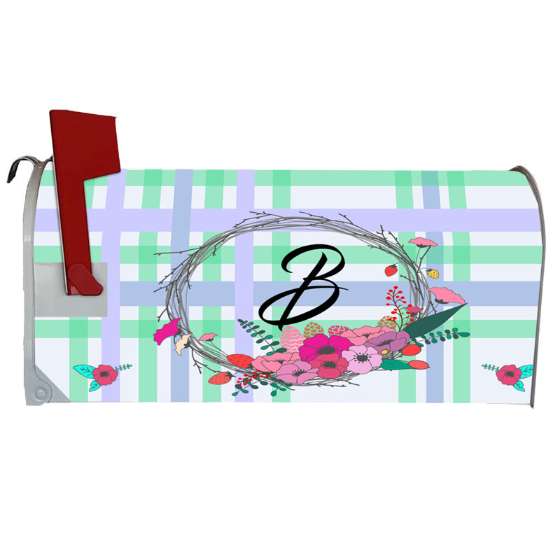 Housse pour boîte aux lettres monogramme personnalisable, Oui