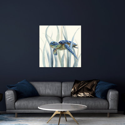 «Turtle in Seagrass II» par Nan - impression non encadrée