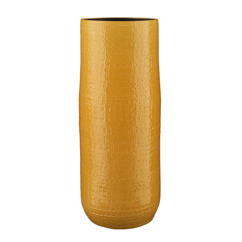 Ischua Handmade Ceramic Table Vase, Ochre