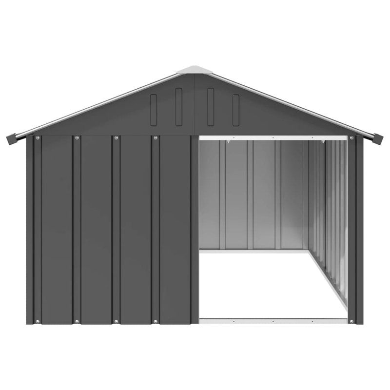 Huddersfield Dog Hutch, 116.5cm W x 153cm H x 81.5cm D, Anthracite