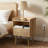 39.9cm W Solid Manufactured Wood Bedside Table Set of 2-1560005364