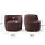 Ensemble de chaises d'appoint modernes pivotantes en tonneau avec siège rembourré-464697544