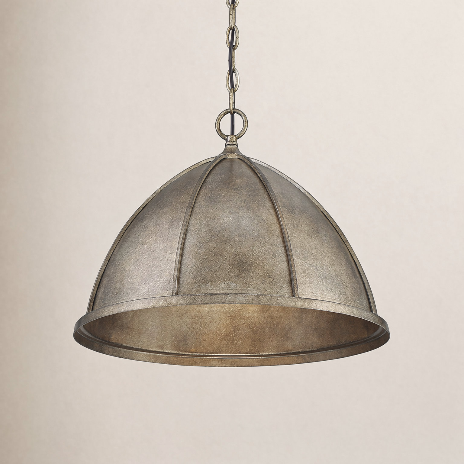 Single Light Metal Dimmable Pendant, Gold