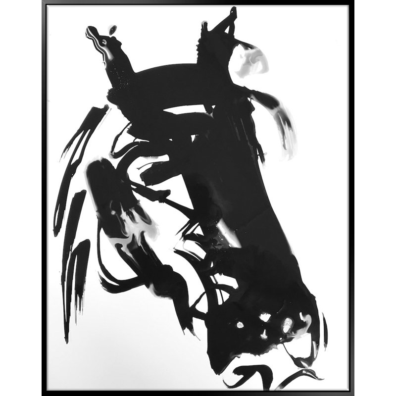« Horse » par John Donnelly-reproduction de photo sur toile encadrée, H 28 po x l 22 po x P 2 po