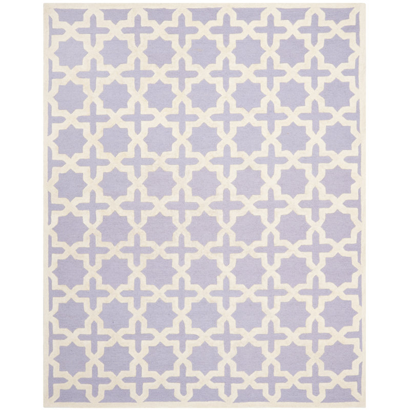 Igna Cambridge Hand Tufted Wool Geometric Rug, Rectangle 8' x 10'