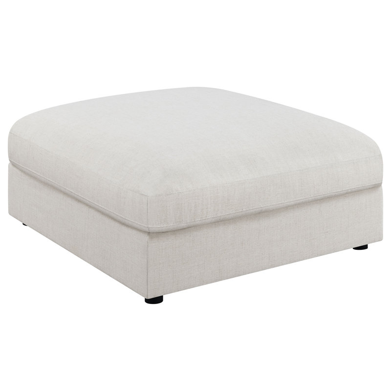 Repose-pieds carré beige Artzt, Beige