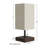 USB Small Table Lamp Set with Wood Base – Modern Rectangle Lights with LED Bulb Included, Decor Living Room, Bedroom, or Home Office