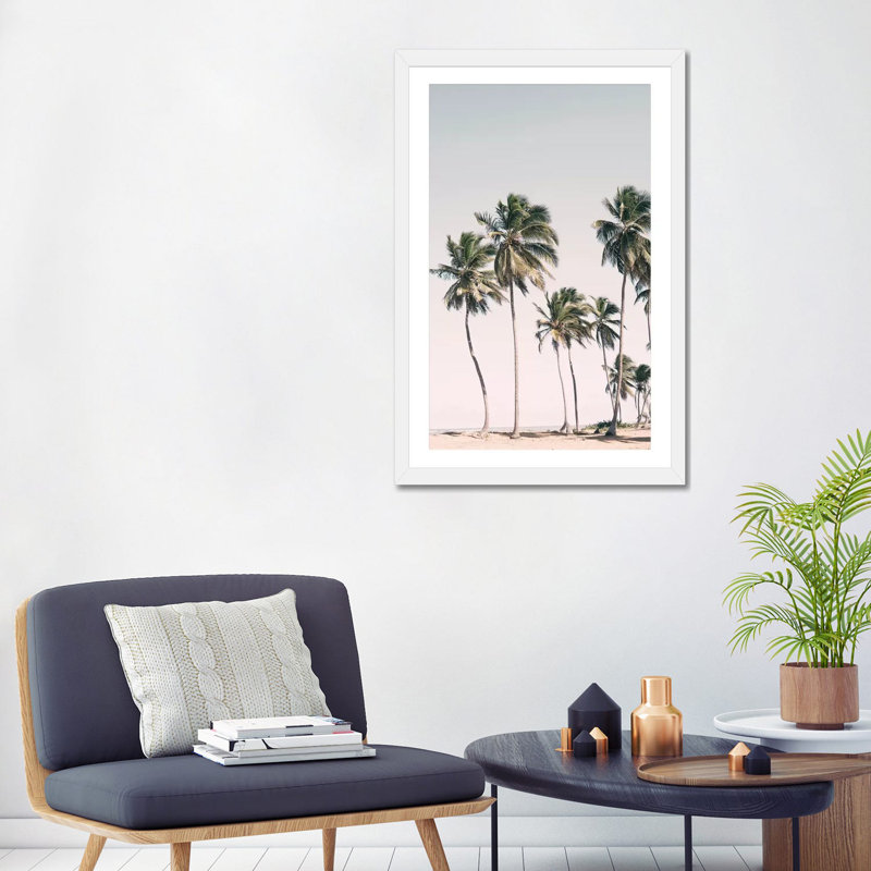 «Tropical Paradise» par Sissi & Seb - reproduction de photo, H 32 po x l 24 po x P 1 po, Papier encadré blanc, Blanc
