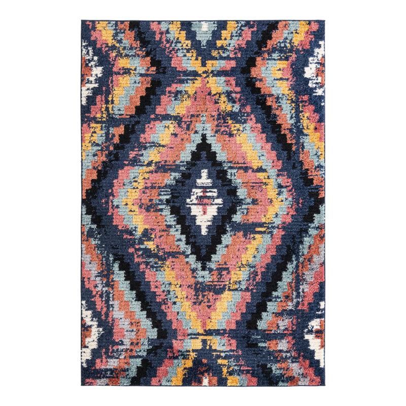 Finis Geometric Indoor Rug, Rectangle 5'3" x 8'