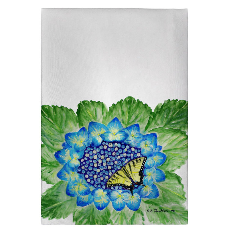 Serviette d'invité Garden Hortensia et Swallowtail