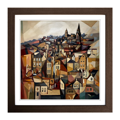 City Of Edinburgh Cubism No.3 - Framed Print