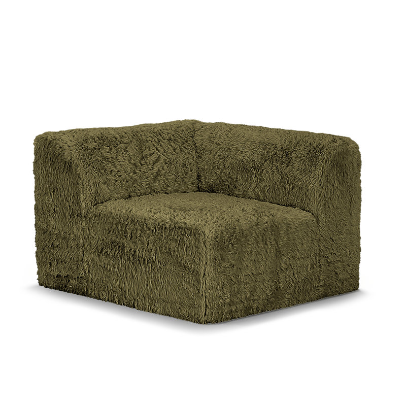 Chaise de coin Cathryn, Vert