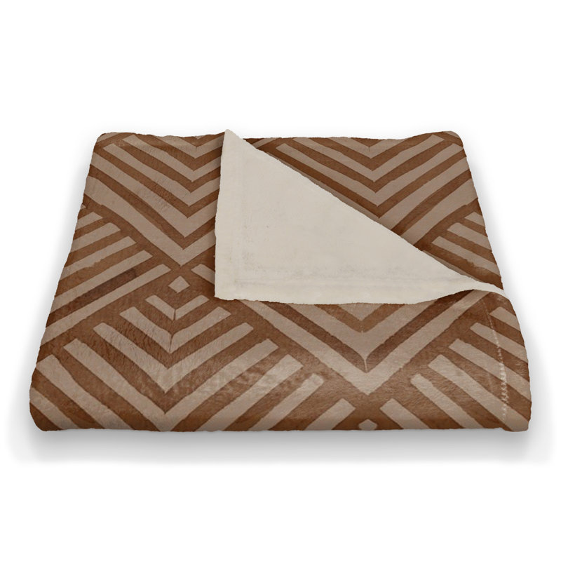 Hand Woven Throw Blanket, Rust