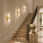Modern 4 - Light Luxury Wall Sconce With Crystal Flower Accents