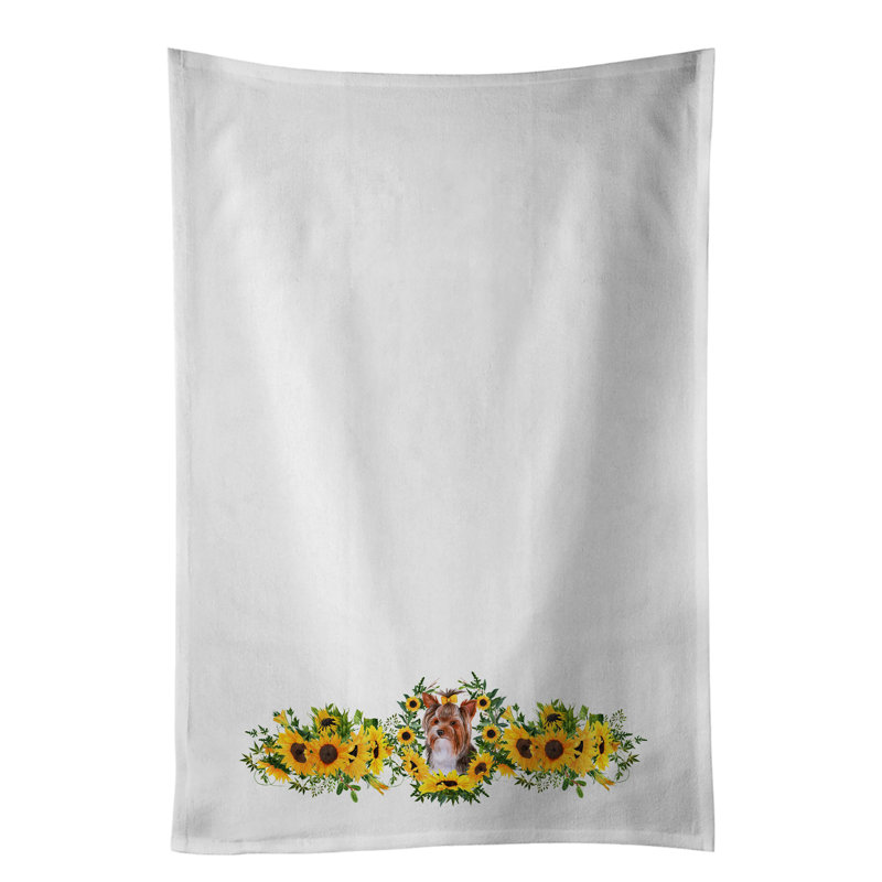 Cotton Floral Tea Towel Kitchen Towel