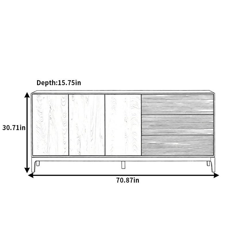 Luxurious And Simple Sideboard