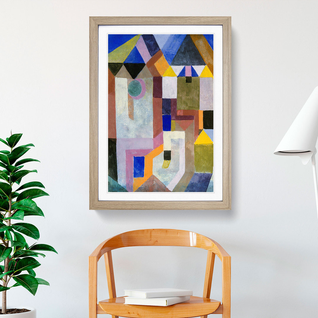 Colourful Architecture by Paul Klee - Framed Print