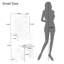 Coiffeuse blanche avec lumières DEL à 3 niveaux à intensité variable, 2 tiroirs, prise de courant intégrée, support pour sèche-cheveux et tabouret rembourré, idéale pour les petites chambres