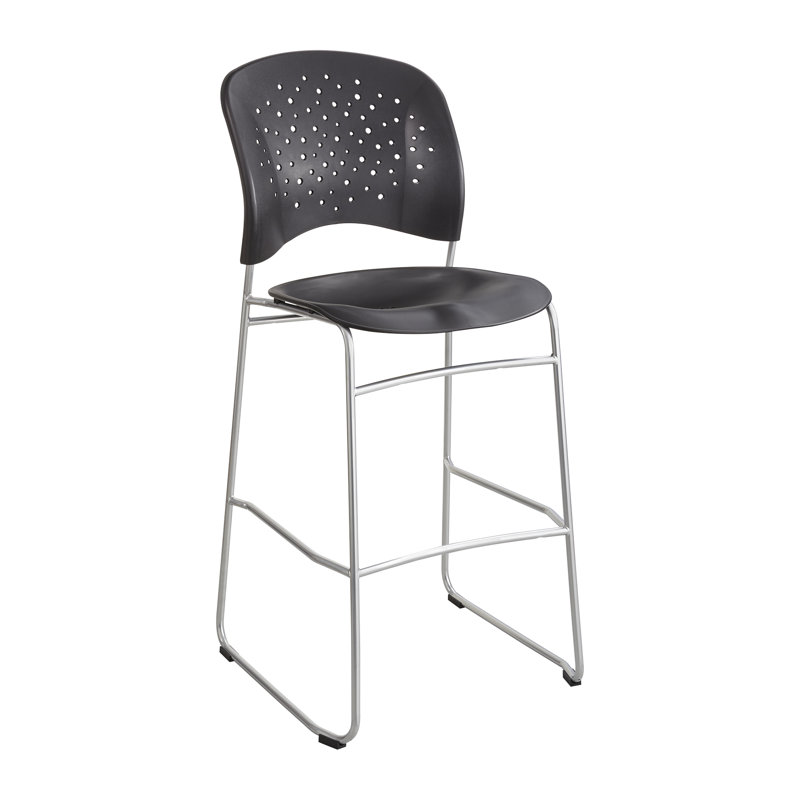 Safco Alday Series Intensive Use Chair, Vinyl Back, Vinyl Seat, Black