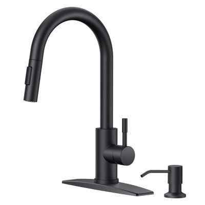 Forious® Ultra Pull Down Kitchen Faucet with Soap Dispenser