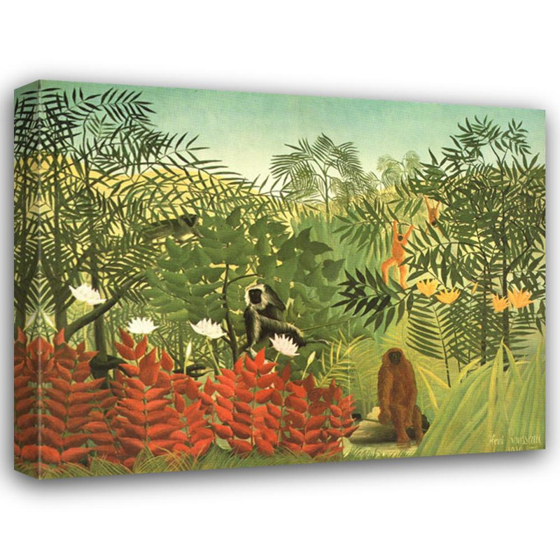 Jungle tropicale, H 19 po x l 24 po