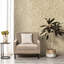 Elegance Collection Paisley Design Pearlescent Finish Wallpaper Roll-1497552407