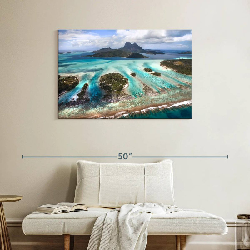 Gillard Bora Bora Lagoon, H 26 po x l 39 po