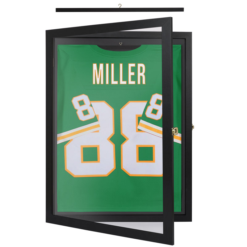 18x24 Kids Jersey Frame Display Case - Shadow Box Frame - Black