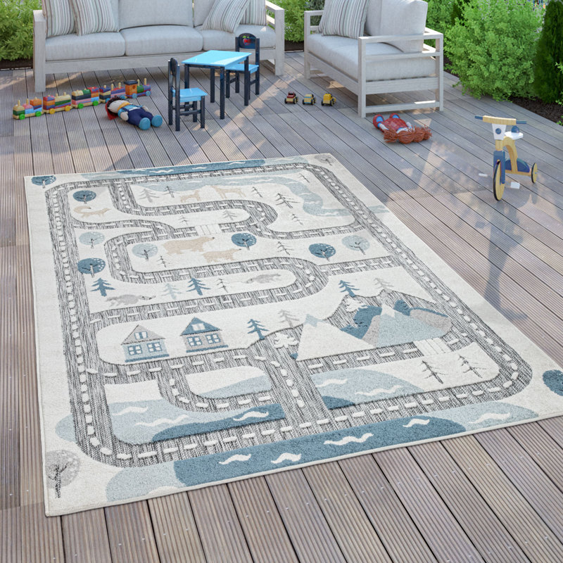 Tapis pour enfant Keesler, Rectangle 5 pi 3 po x 7 pi 3 po