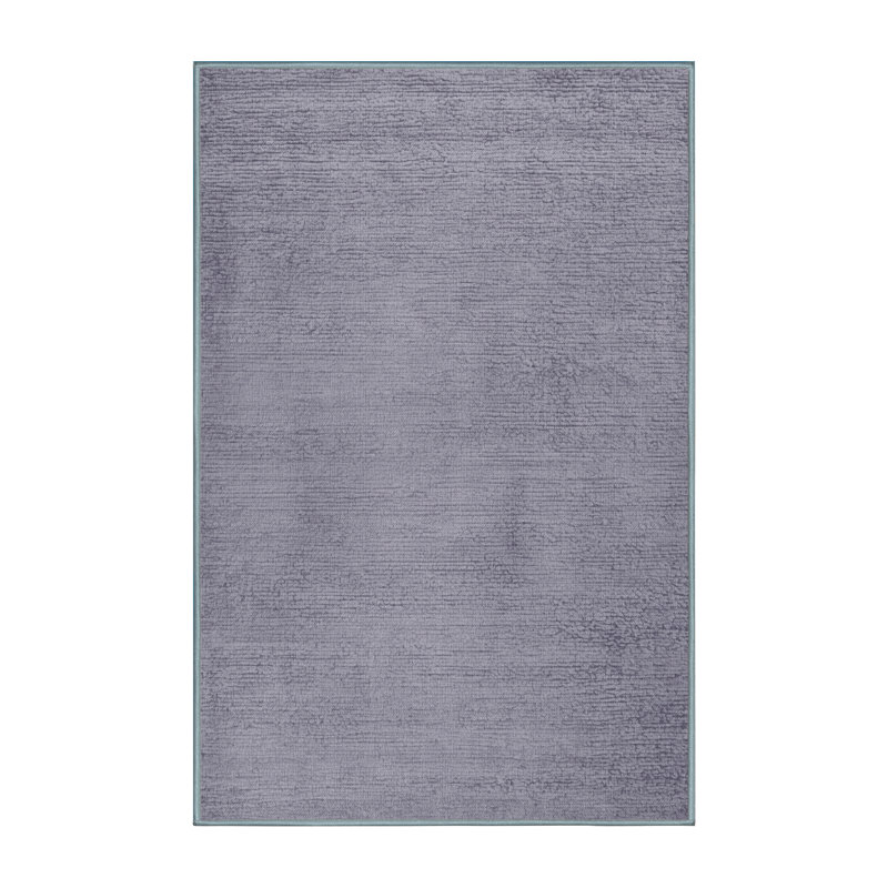 Tapis bleu abstrait lavable à la machine, Tapis de couloir 2 pi x 4 pi