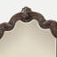 Miroir orné d'acajou