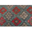 Tapis rouille / bleu en laine noué à la main à motif sud-ouest de 5 pi 1 po x 6 pi 5 po Cedorah