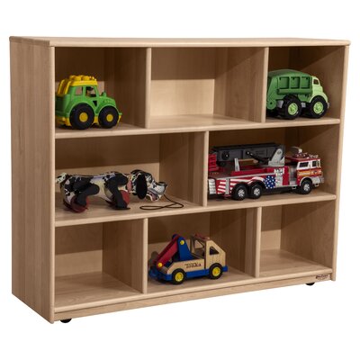 Maple Heritage 8 Compartment Shelving Unit with Casters -  Wood Designs, MH13620