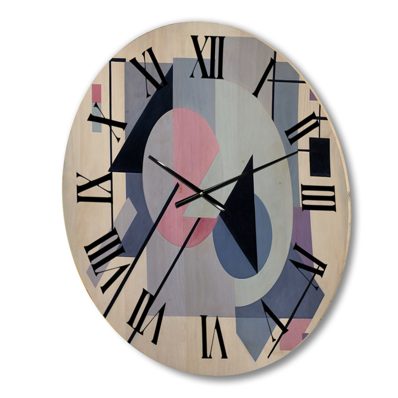 Horloge murale en bois massif Nyani, Moyenne