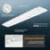 4FT LED Wraparound Puff Lights, 50W 5500LM, Dimmable With 3 Colour Temperatures, Flush Mount Ceiling Lights For Kitchen, Laundry, Office, White