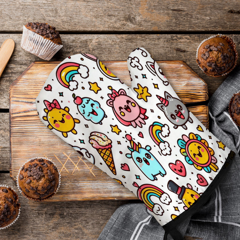 Pop Art Blast Oven Mitt Cotton Twill